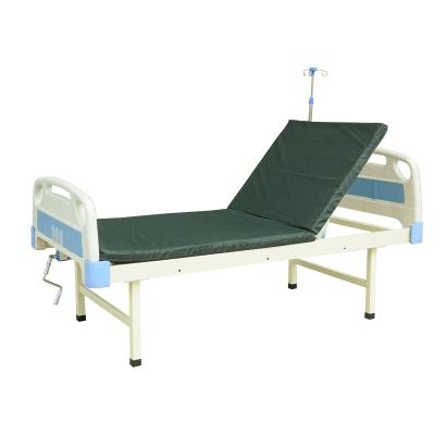 China ABS Foldable Guardrail Adjustable Hospital Bed With 2 Crank Universal Multifunctional Wheels for sale