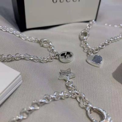 China FASHIONABLE New Free Sample 925 Star 925 Silver Bracelet Couple G Pendant Bracelet Love for sale