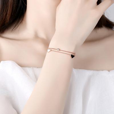 China FASHIONABLE star tide double-layer fashion ferris wheel free sample cold wind temperament simple personalized bracelet for sale