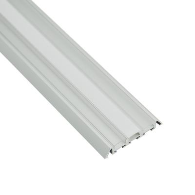 China Extrusion Aluminum Linear Rail Decorations Light Source Special Triple Channel Aluminum Led Channel Profile For Led Strip for sale