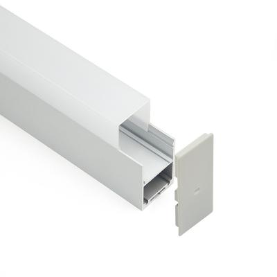 China PC cover can adjust several different sizes 6030 led hanging extrusion profile as linear light radiator aluminum profile for led lighting strips for sale