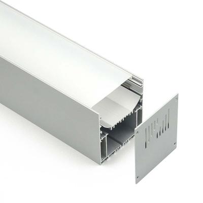 China Decorations aluminum channel high square aluminum profile, with PC cover, used for furniture or cabinet lighting circular LED bar for sale