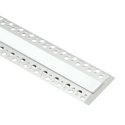 China Decorations 76 x H18.5mm Plaster Recessed Mounted LED Profile Aluminum Extrusion Channel For Led Strip Aluminum Profile for sale