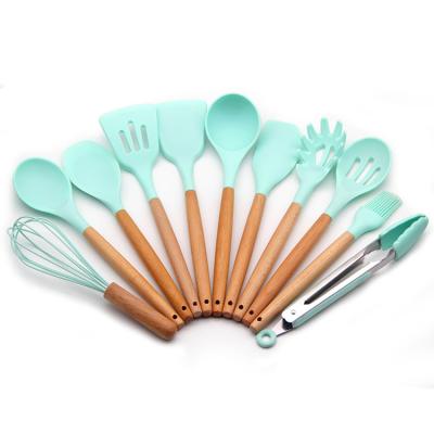 China Sustainable Hot Promotion Kitchen Items Set Silicone Cookware Set Utensils Cooking Tools for sale