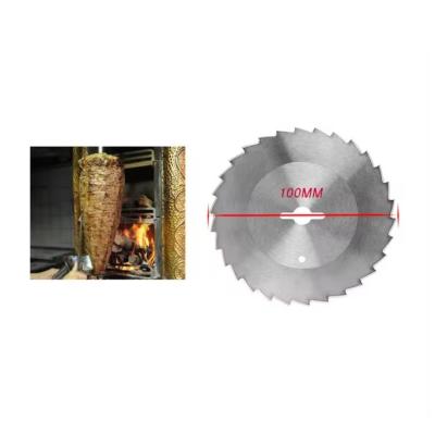 China Food Stainless Steel 100mm Meat Cutting Machine Round Knife / Blades for sale