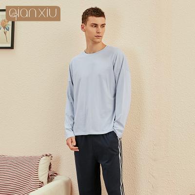 China QUICK DRY QUICK SHIPPING Mens Cotton Pajamas Couples Pajamas Tops And Matching Pants Pajamas Set For Mens Nightgowns Lounge Wear Sleepwear for sale