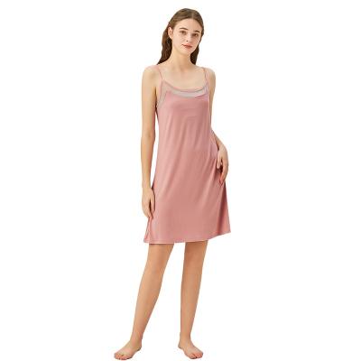 China High Quality Breathable Sleepwear Robes For Woman Viscose Modal Short Sexy Nightgown For Honeymoon Night Dress for sale