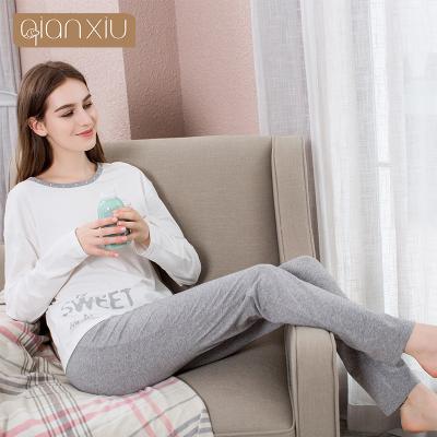 China Women's Breathable High Quality Pajamas Sleepwear Long Sleeve Cotton Pajamas Sleepwear Sets Home Wear For Women for sale