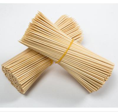 China Manufacturer Disposable Stick Round BBQ Marshmallow Grill Various Size Easily Cleaned Disposable Bamboo BBQ Skewer for sale