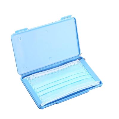 China Factory recyclable custom portable plastic fashion reusable ffp2 face mask wear case holder facemask storage box packaging for sale