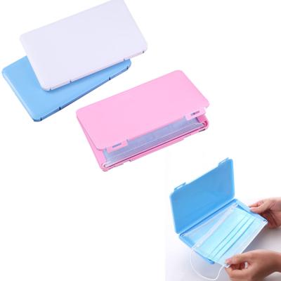 China 2021 New Products KN95 Recyclable Adult Portable Face Mask Storage Box Plastic Protective Case for sale