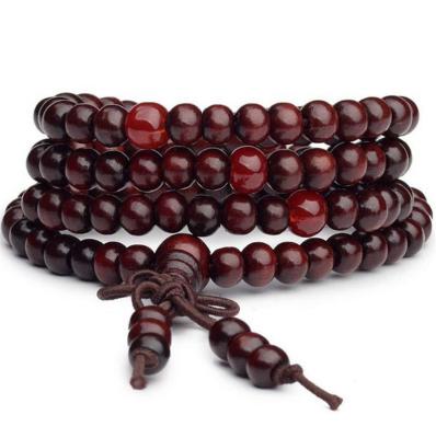 China Buddha Bead Six Year Old Weathered Bodhi Natural Buddha Bead Old 108 Tibetan Bodhi Bracelet Men Women Hand String for sale