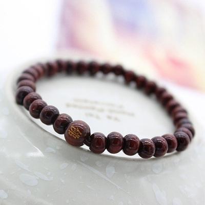 China Handmade Wooden Point 6mm Mala Bracelets Necklace Sandalwood Buddha Bead Prayer Bead Bracelet 108 Beads and Phoenix Browns for Women and Men for sale