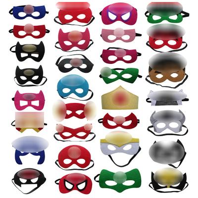 China 2019 Cheapest Wholesale Party Superhero Eco-friendly Halloween Felt Masks For Kids for sale