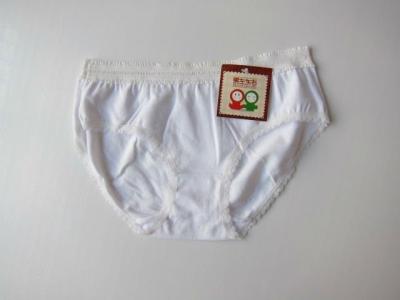 China Beautiful Antibacterial Hot Sale Baby White Panties for sale