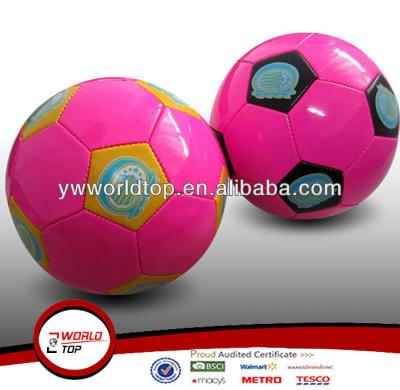 China promotional & quality promotion training soccer ball pink printting for sale