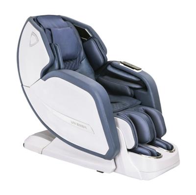 China Full Body Weightless PU Massage Lounger Luxury Leather Electric Smart Airbag Heating Compress With Button Control for sale