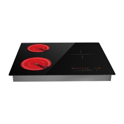 China High End Infrared Cookers Sensor Touch Control 3 Burner Combine Induction With Factory Price for sale