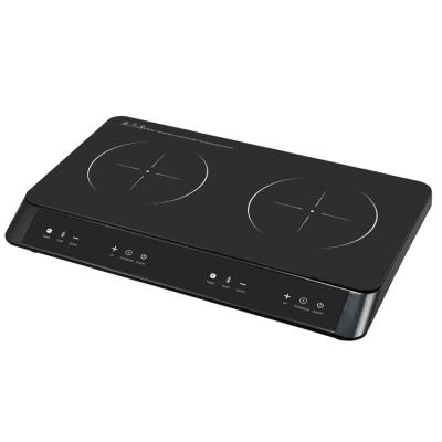 China 2021 Cheap Price Sensor Touch Control Factory Certified Double Cooktop Electric Commercial Induction Cooker for sale