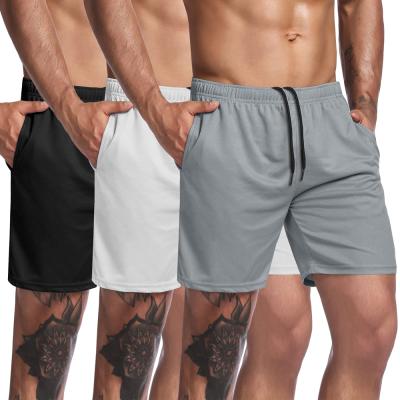 China 2022 Custom Anti-Wrinkle Mens Athletic Sports Half Pants Mesh Breathable Quick Dry Gym Fitness Stretch Short Pants for sale