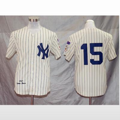 China New York Antibacterial Hot Sales Team Tiktok Team Custom Men's Team Sublimated Embroidery Gear Baseball Uniform Wear Men's Mesh Baseball Tank Top for sale