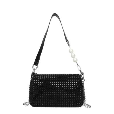 China Other Luxury Rhinestone Shoulder Bag Fashion Armpit Bag For Women for sale