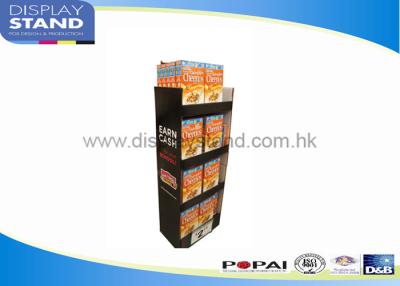 China Trade Show Cardboard Floor Display Stand By Offset Printing / Flexo Printing for sale