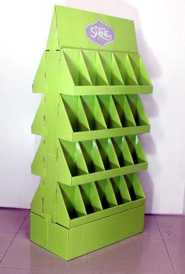 China Green Cardboard Display Trays for promotion for sale