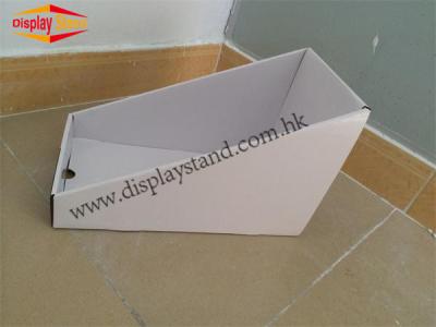 China White sample PDQ Trays Advertisement Stands For Displaying DVD / Shampoo for sale