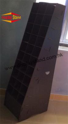 China Customized Black Floor MDF Display Stand Shelf for Retail Stores for sale