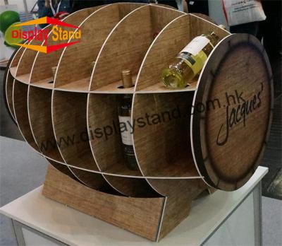 China Unidade para o vinho da garrafa, impressão personalizada do suporte de exposição do MDF da laqueação do logotipo à venda