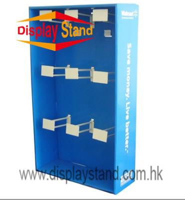 China Promotion Sidekick Display Paper Cardboard Display Rack with Hooks in Store for sale