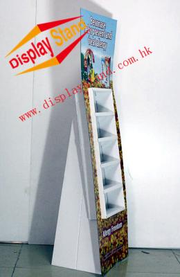 China POS Corrugated Cardboard Display Rack Lightweight For Drinks In Market for sale