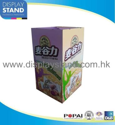 Chine Présentoirs de carton de support de poubelle de plancher avec 4 diviseurs pour des sucreries et des nourritures à vendre