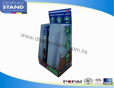 China 4 Color CMYK Printing with Cardboard Dump Bins , Houseware Retailing Display for sale