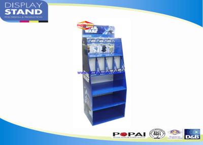 China Blue Star War Toys Semi-permanent Metal Retail Display Stands , Free Floor Standing for sale