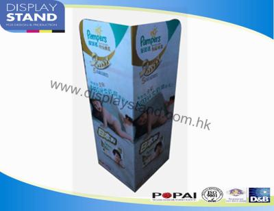 China Customized Advertisement Use Display Standee , Pop Up Paperboard Display Stand for sale