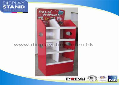 China Paint coating Toys Merchandise Metal Retail Display Stand For Costco Store , 4 Pockets for sale