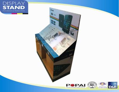 China OEM Laminated Cardboard Countertop Display Boxes With Storage Drawer For Pad Promotion for sale