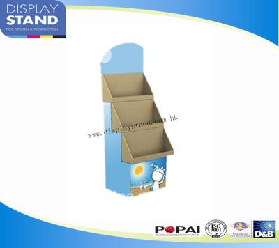 China Mask Cardboard Packaging Boxes , Supermarket Corrugated POP Cardboard Displays for sale