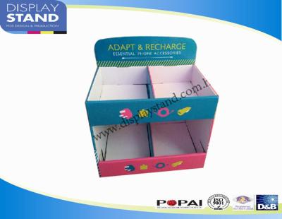 China Colorfull cardboard counter display with two layers for product promotion for sale