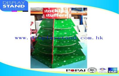 China Christian Tree Corrugated Cardboard Display , Floor Standing Display Unit In Retail for sale