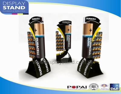 China Custom Cardboard Pop Displays Metal Retail Display Stands for Duracell Battery for sale