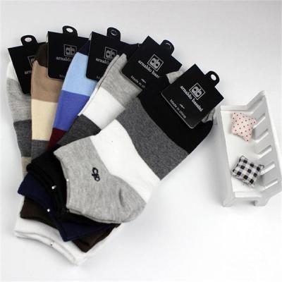 China Men's ankle socks with customer's logo for sale