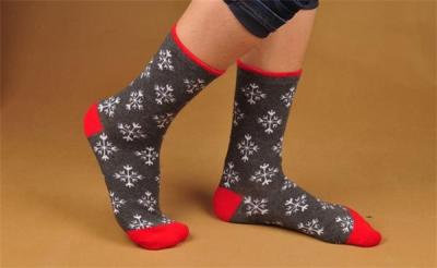 China 2015 Fashion supersoft cotton socks in cartoon christmas design for lovers for sale