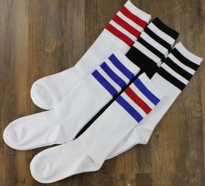 China Classical gentle striped mid-calf length custom crew dress cotton spring socks for men for sale