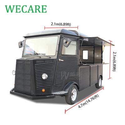 China Wecare DOT Certificate Personalization Electric Modern Commercial Food Supply Cart Mobile Food Truck Mobile Food Trailer for sale