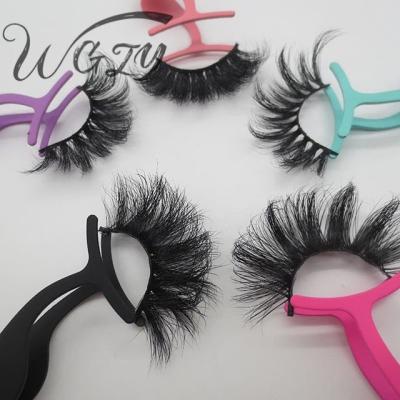 China 2021 Wholesale Mink Paper Eyelash Packaging Lashes Cruelty Free Natural False Eyelashes for sale