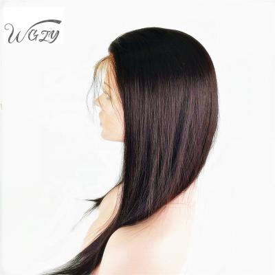 China Good Quality Silky Straight Cheap Price Full Lace Human Hair 100% Lace Wig for sale