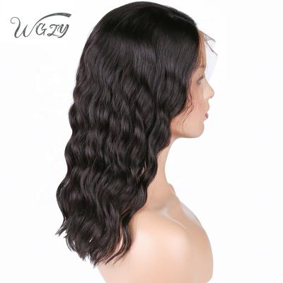 China Wholesale 100% Body Wave Virgin Malaysian Hair Piece Body Wave 13x6 Medium Hair Lace Front Wig For Women for sale